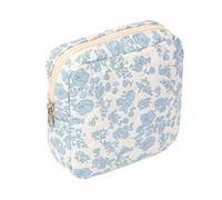 Bolsa de almacenamiento de almohadilla sanitaria, estuche elegante con cremallera portátil, organizador de la bolsa menstrual, soporte de tampón, accesorio de atención femenina para bolso, kit de