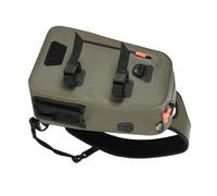 Bolsa de almacenamiento de aparejos resistente al agua, soporte desmontable para cañas de emergencias, flotabilidad para señuelos, protección de pescados, riñonera con cinturón de caña