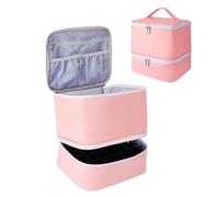 Bolsa de almacenamiento de arte de uñas, estuche organizador del kit de gel, caja de esmalte de uñas Bolsa para bolsas de cosméticos de alta capacidad para aceite de masaje, contiene 30 botellas de co