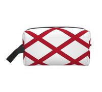 Bolsa de almacenamiento de artículos de aseo con la bandera del estado de Alabama, bolsa organizadora de gran capacidad para banco de energía y uso de cables