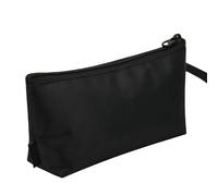 Bolsa de almacenamiento de aseo para hombre, impermeable, organizador de cosméticos, organizador de viaje portátil con cremallera para afeitadora eléctrica, recortadora de pelo, Black, Refer to