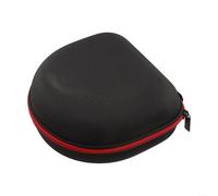 Bolsa de almacenamiento de auriculares para Beats Studio Pro, funda de EVA a prueba de golpes con mosquetón, protección de viaje portátil para viajes (negro rojo)