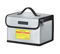 Bolsa de almacenamiento de batería de gran capacidad ignífuga y a prueba de explosiones con agujero de carga de diseño de sello para una manipulación segura de la batería