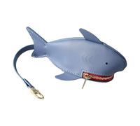 Bolsa de almacenamiento de bolsa de tiburón, llavero de cremallera para animales, bolsa de dibujos animados, cartera cosmética para mujeres, diseño de animales multifuncional, lindo tiburón llavero,