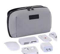 Bolsa de almacenamiento de cables, organizador de bolsa tecnológica, con cremallera, a prueba de golpes, construcción resistente, cable compacto para viajes, viajes, viajes, cable de teléfono