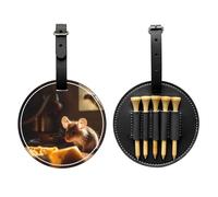 Bolsa de almacenamiento de camiseta de golf negra de rata, bolsa de almacenamiento multifuncional para hombres, material de poliuretano duradero