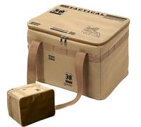 Bolsa de almacenamiento de camping - Olla de agua al aire libre para viajes de senderismo | Recipiente plegable de 30 L con asa, Picnic BBQ Pot Food Carrier, registro de equipo para la aventura de