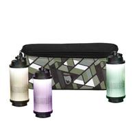 Bolsa de almacenamiento de camping, pequeña bolsa de almacenamiento organizadora de lámparas, asa desmontable, accesorios de camping, bolsa de camping para senderismo, Verde té oscuro, Refer to