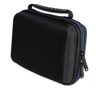 Bolsa de almacenamiento de carcasa dura de EVA compatible con 3DS XL impermeable a prueba de golpes con bolsa de malla y 8 ranuras para tarjetas, ligera 19,1 x 12,5 x 5,5 cm de dos vías (azul)