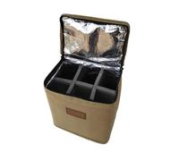 Bolsa de almacenamiento de cilindros de combustibles pequeños, bolsa de tanques recargables, multifuncional, para estufa, para transportar tanques pequeños y duraderos, Khaki, L