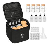 Bolsa De Almacenamiento De Condimentos - Juego De Camping | Bolsa De Almacenamiento De Condimentos Portátil | Kit De Especias De Camping De Tela Oxford | 8 Botellas Vacías, Soporte De Especias De