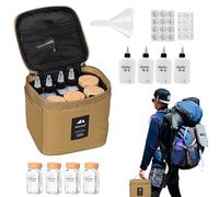 Bolsa De Almacenamiento De Condimentos - Juego De Camping | Bolsa De Almacenamiento De Condimentos Portátil | Kit De Especias De Camping De Tela Oxford | 8 Botellas Vacías, Soporte De Especias De