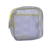Bolsa de almacenamiento de cosméticos con cordón de colores vivos, lo suficientemente espaciosa como para adaptarse fácilmente a todos tus productos de belleza, Purple