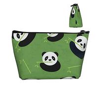 Bolsa de Almacenamiento de cosméticos de Moda, Bolsa pequeña de bambú con diseño de Panda, Gran Capacidad para Maquillaje, lápices, Efectivo, Bolsa Oxford Impermeable para Mujeres, Hombres, niños y