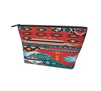 Bolsa de Almacenamiento de cosméticos de Moda, diseño de nativos Americanos Aztecas del sudoeste, Bolsa pequeña, Gran Capacidad para Maquillaje, lápiz, Efectivo, Bolsa Oxford Impermeable para Mujere