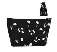 Bolsa de Almacenamiento de cosméticos de Moda Notas Musicales Bolsa pequeña, Gran Capacidad para Maquillaje Lápiz en Efectivo, Bolsa Oxford Impermeable para Mujeres, Hombres, niños y niñas