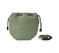 Bolsa de almacenamiento de cuero ligera compatible con DJI MINI Series, a prueba de salpicaduras e interior ajustable para almacenamiento organizado y de accesorios, como lo muestra la imagen, Green