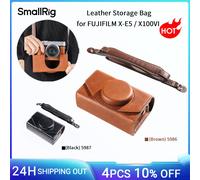Bolsa de almacenamiento de cuero SmallRig 5986 para Fujifilm X-E5 / X100VI, marrón