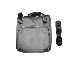 Bolsa de Almacenamiento de Discos de Vinilo Organizador Espacioso Impermeable para Colección Viaje Concierto Gris 13.8 * 13.8 * 10.6 Pulgadas