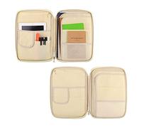 Bolsa de almacenamiento de documentos A4, impermeable, tela Oxford, multifuncional, organizador de archivos de negocios, carpeta de archivos con cremallera para almacenamiento de papelería de oficina