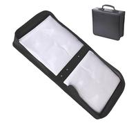 Bolsa de almacenamiento de DVD, estuche organizador de DVD con cremallera, organizador de bolsa de disco, soporte protector de polvo grande para o DVD, uso doméstico