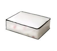Bolsa de almacenamiento de edredón a prueba de humedad translúcida visible para ropa y ropa de cama, caja de organización de EVA resistente al polvo para el hogar, armario, debajo de la cama, 1