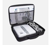 Bolsa de almacenamiento de EVA para ECOVACS para mini y para robots WINBOT, a prueba de golpes, asa portátil, bolsa organizadora de gran capacidad para accesorios de robot de limpieza de vidrio (negro