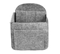 Bolsa de Almacenamiento de Fieltro Grande Compartimento Medio y Bolsillo | Transpirable, Gris Claro Talla L, Doble Seguridad y Aislamiento Térmico