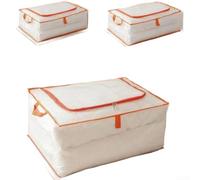 Bolsa de almacenamiento de gran capacidad para debajo de la cama, transparente, impermeable, malla de PVC, organizador a prueba de polvo, para ropa de invierno, colchas, ropa de cama, 55 x 49 x 19 cm