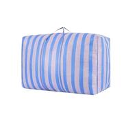 Bolsa de Almacenamiento de Gran Capacidad para Ropa, Mantas, Armario, Bolso de Mano con Cremallera, Duradera(Stripe 75L)
