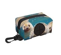 Bolsa de almacenamiento de hedgehogs in the Water para bolsas de excrementos de perro, dispensador de bolsas de basura para mascotas, accesorios para caminar para mascotas para viajes y camping,