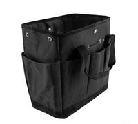 Bolsa de almacenamiento de herramientas de jardinería con material Oxford 600D y revestimiento impermeable para una mayor protección y organización de herramientas (negro)