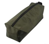Bolsa de almacenamiento de herramientas de lona para organización de piezas pequeñas, ideal para manualidades, pesca y uso diario (verde)