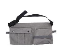 Bolsa de almacenamiento de herramientas de mano de carpintería ajustable de lona con múltiples bolsillos para jardín