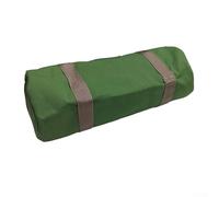 Bolsa de almacenamiento de herramientas de tela Oxford verde, bolsa enrollable para llave, destornillador, enchufe y medidor de neumáticos, organizador de kit de reparación de tamaño grande (grande)