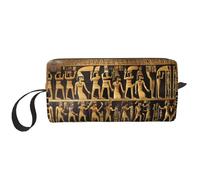 Bolsa de almacenamiento de jeroglíficos egipcios, pequeña bolsa de maquillaje para bolso, bolsa de maquillaje de viaje, mini bolsa de cosméticos para hombre, Jeroglíficos de Egipto, Talla única