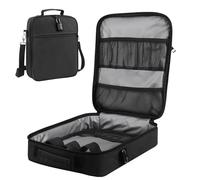 Bolsa de almacenamiento de juguetes LOTCAIN Negro con cerradura de combinación y cierre de cremallera doble, 2.4 liters, 11.7 x 2.4 x 11.7 pulgadas, para juguetes privados