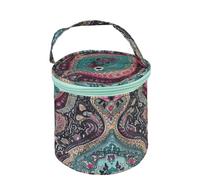 bolsa de almacenamiento de lana Knitting Projects Organizer For Yarns Yarn Storage Bags With Zipper Sewing Needles Handbag Bowl Crafts Tote Bag Round para Crochet Guardar Lanas