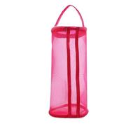 bolsa de almacenamiento de lana S/L Portable Knitting Yarn Balls Storage Case Small Round Empty Mesh Bag Basket Organizer Crochet Carrier Sewing Accessories para Crochet Guardar Lanas(Rose Red-Large)