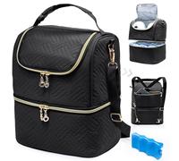 Bolsa de almacenamiento de leche materna con bolsa de hielo para 6 biberones Mam, enfriador de sacaleches para biberones de hasta 9 onzas, bolsa aislada para extracción de leche para guardería