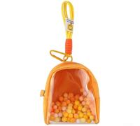 Bolsa de almacenamiento de lona, para Tamagotchi Paradise, organizador transparente, para mini bolsa de almacenamiento, con diseño compacto portátil, estuche de accesorios de viaje (amarillo)