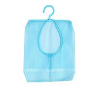 Bolsa de Almacenamiento de Malla Colgante para Ropa, Cosméticos, champú, Gel de Ducha, Ahorro de Espacio, Duradero, Ligero, Portátil (Azul)