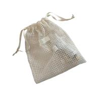 Bolsa de almacenamiento de malla con bordado de encaje y diseño de margaritas para organizadores de viaje, bolsas de cosméticos portátiles con cordón, organizadores de aseo portátiles con bordado