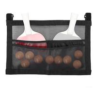 Bolsa de almacenamiento de malla de 16 pulgadas para tenis de mesa para debajo de mesa o montaje en pared para apoyar la práctica diaria y la preparación del juego