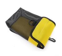 Bolsa de almacenamiento de malla SMB para buceo, boya de marcador de seguridad, ligera, portátil, diseño de malla de drenaje con cierre de correa de bucle, anillo en D, hebilla giratoria, montaje de
