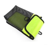 Bolsa de almacenamiento de malla SMB para buceo, boya de marcador de seguridad, ligera, portátil, diseño de malla de drenaje con cierre de correa de bucle, anillo en D, hebilla giratoria, montaje de