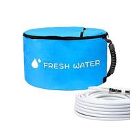 Bolsa de almacenamiento de manguera, bolsas de manguera impermeables, contenedor portátil con doble cremallera para herramientas de residuos, remolque, camping, cables eléctricos, Blue, Refer to