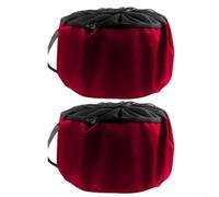 Bolsa de almacenamiento de manguera impermeable resistente con ventilación de malla transpirable y mango reforzado, adecuada para almacenar mangueras de jardín y cables de alimentación (rojo)