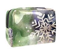 Bolsa de almacenamiento de maquillaje con diseño de perro salchicha, diseño de cachorro de Navidad, Multicolor 06, 18.5x7.5x13cm/7.3x3x5.1in, Estuche de belleza