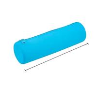 Bolsa De Almacenamiento De Maquillaje Small Square Silicone Cosmetic Storage Bag Large Capacity Travel Makeup Brush Holder Portable Waterproof Organizer(Sky Blue-Round)